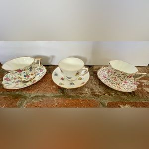 Three Beautiful Collectible Tea Cups
